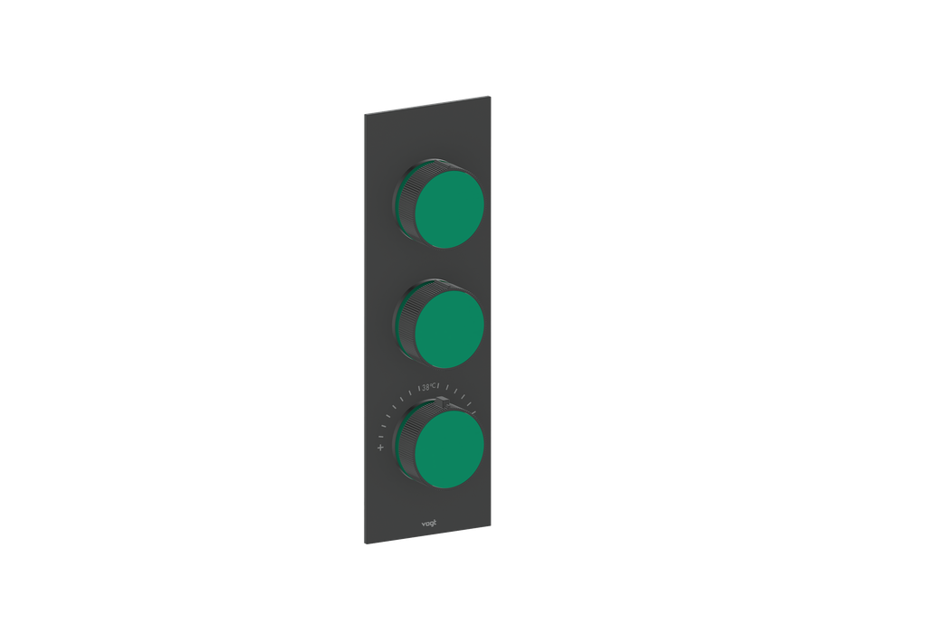 MOND TRIM FOR 3/4" HIGH-FLOW TH VALVE WITH 2 VOLUME CONTROLS