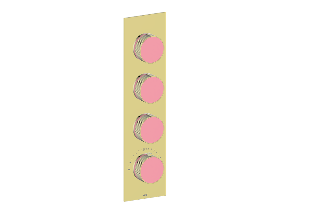 MOND TRIM FOR 3/4" HIGH-FLOW TH VALVE WITH 3 VOLUME CONTROLS