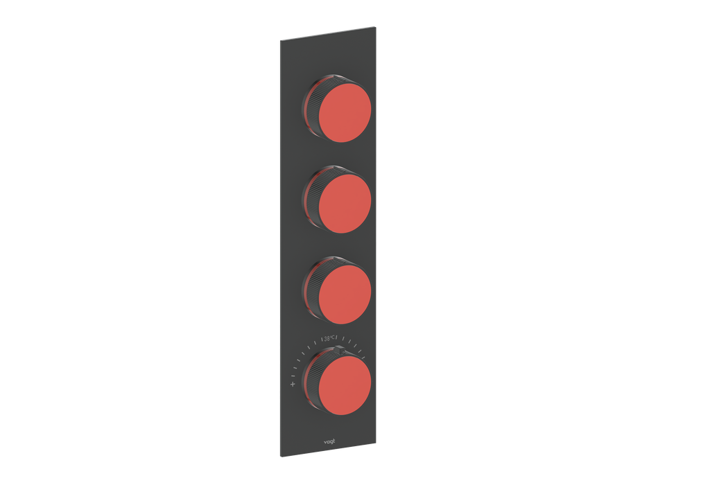 MOND TRIM FOR 3/4" HIGH-FLOW TH VALVE WITH 3 VOLUME CONTROLS