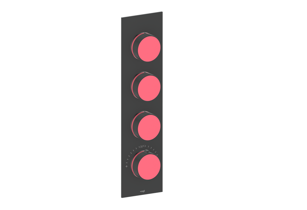 MOND TRIM FOR 3/4" HIGH-FLOW TH VALVE WITH 3 VOLUME CONTROLS