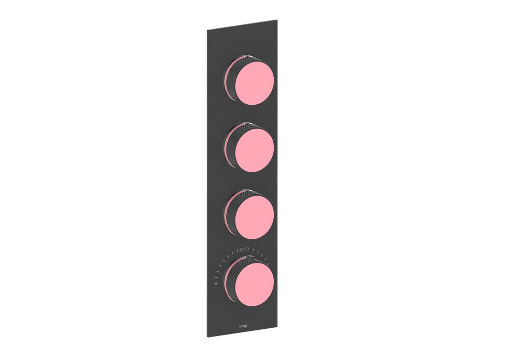 MOND TRIM FOR 3/4" HIGH-FLOW TH VALVE WITH 3 VOLUME CONTROLS