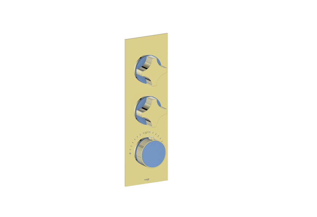 MOND TRIM FOR 3/4" HIGH-FLOW TH VALVE WITH 2 VOLUME CONTROLS
