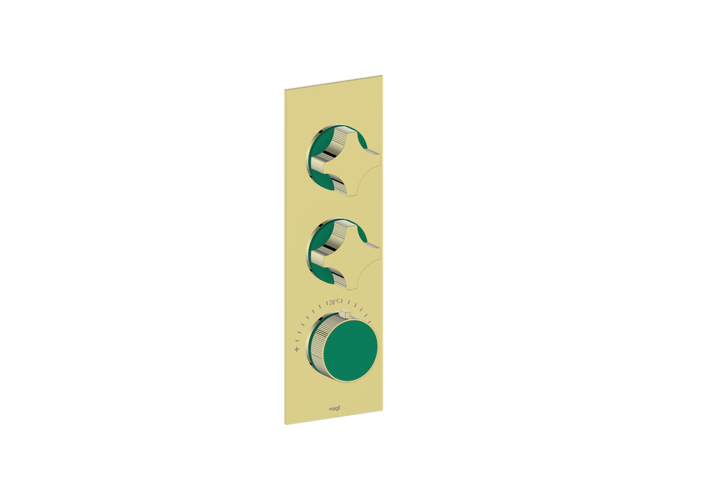 MOND TRIM FOR 3/4" HIGH-FLOW TH VALVE WITH 2 VOLUME CONTROLS