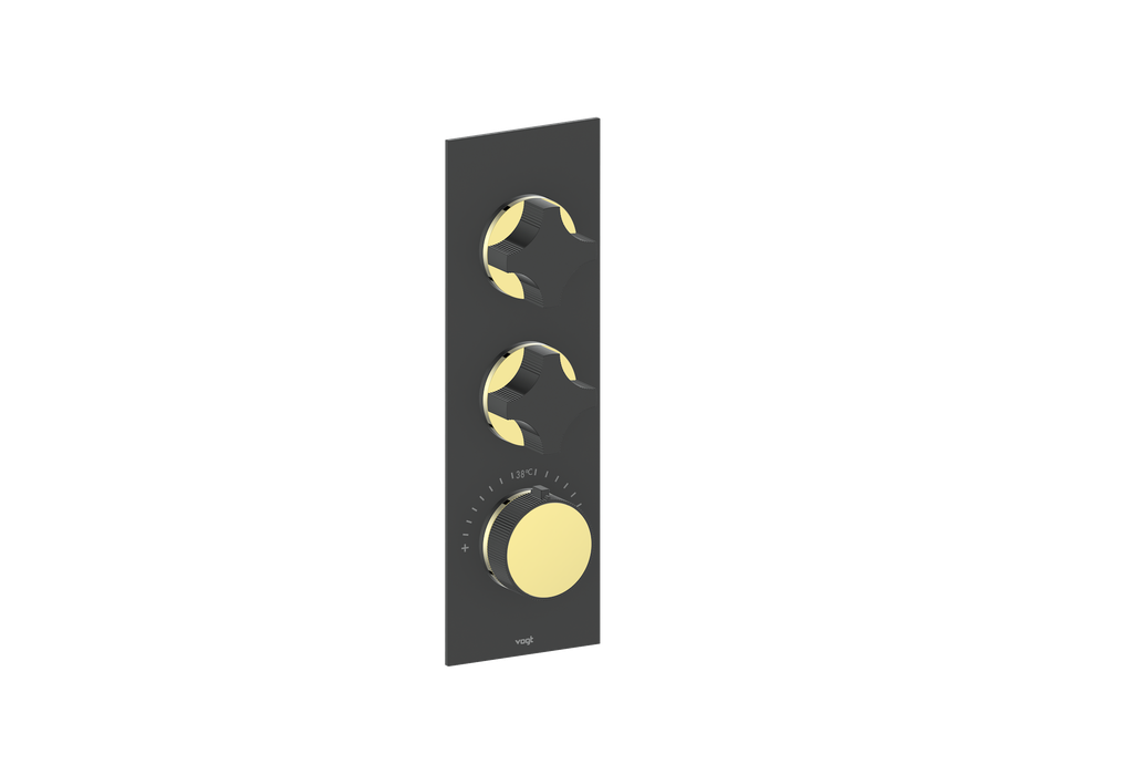 MOND TRIM FOR 3/4" HIGH-FLOW TH VALVE WITH 2 VOLUME CONTROLS