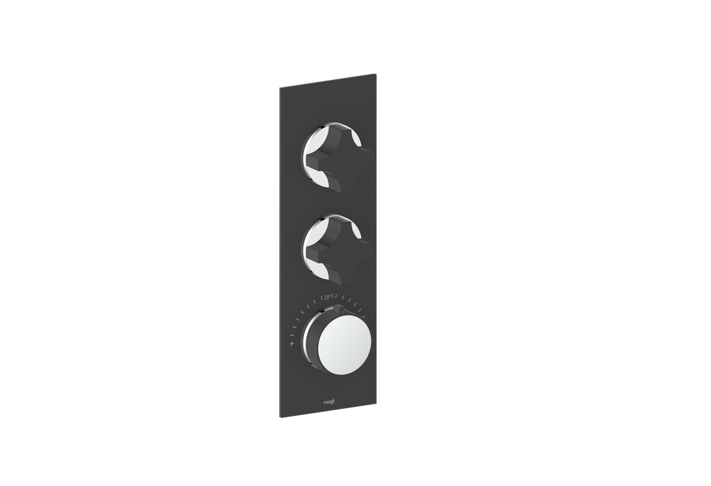 MOND TRIM FOR 3/4" HIGH-FLOW TH VALVE WITH 2 VOLUME CONTROLS