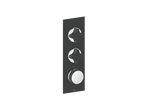 MOND TRIM FOR 3/4" HIGH-FLOW TH VALVE WITH 2 VOLUME CONTROLS