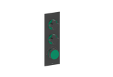 MOND TRIM FOR 3/4" HIGH-FLOW TH VALVE WITH 2 VOLUME CONTROLS