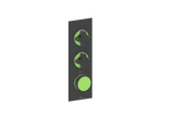 MOND TRIM FOR 3/4" HIGH-FLOW TH VALVE WITH 2 VOLUME CONTROLS