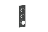 MOND TRIM FOR 3/4" HIGH-FLOW TH VALVE WITH 2 VOLUME CONTROLS