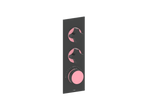 MOND TRIM FOR 3/4" HIGH-FLOW TH VALVE WITH 2 VOLUME CONTROLS