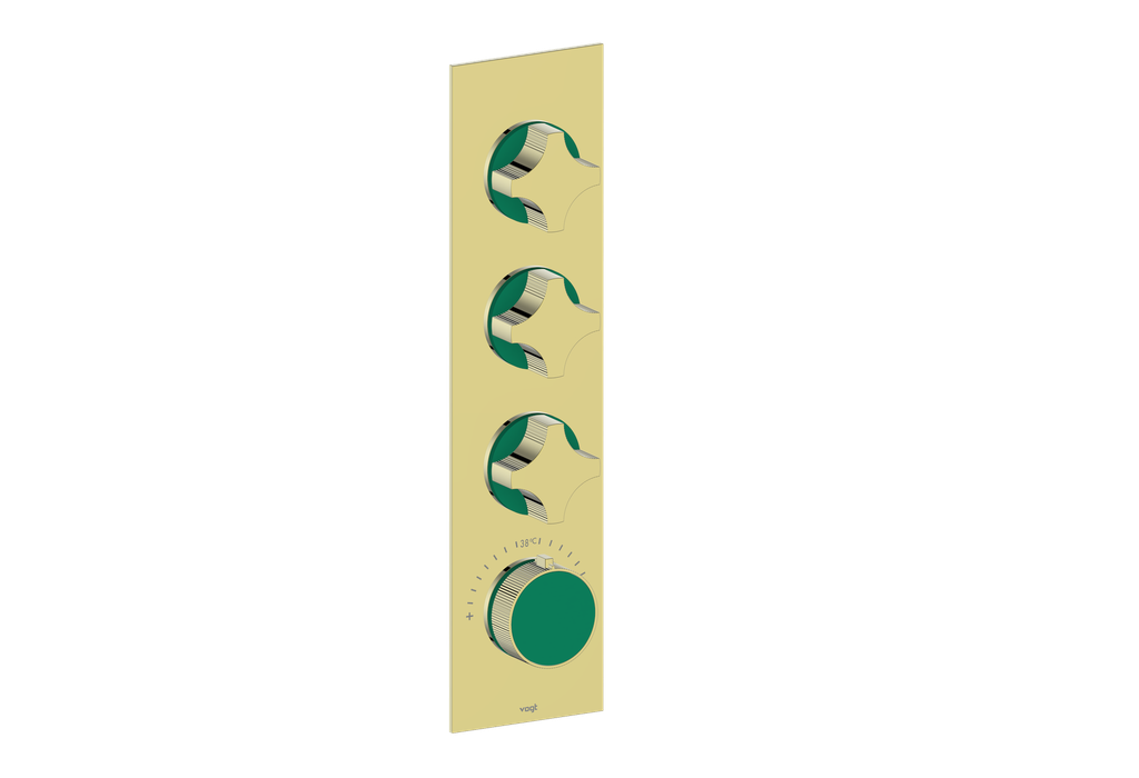MOND TRIM FOR 3/4" HIGH-FLOW TH VALVE WITH 3 VOLUME CONTROLS