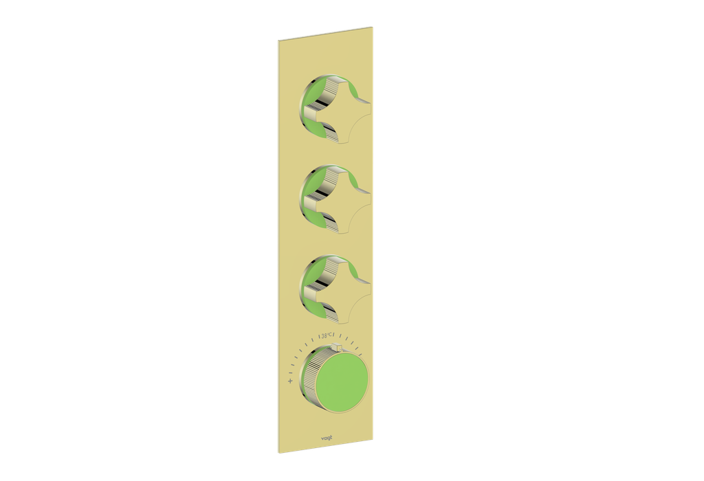 MOND TRIM FOR 3/4" HIGH-FLOW TH VALVE WITH 3 VOLUME CONTROLS