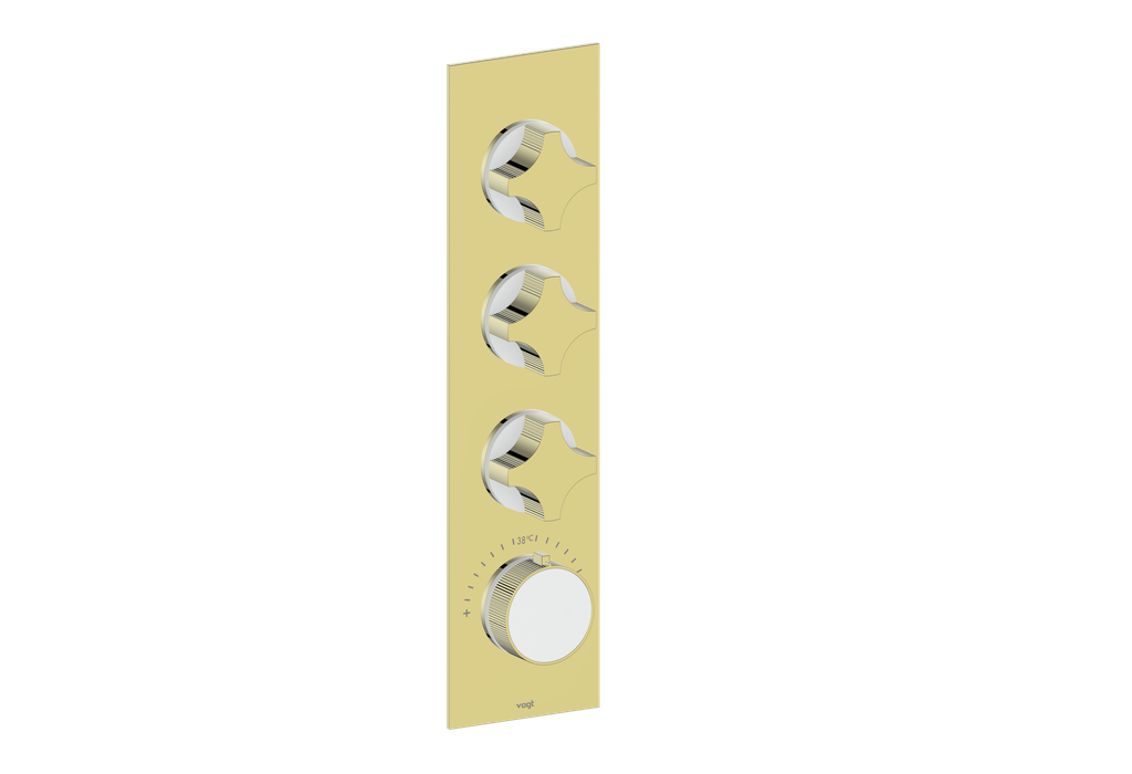 MOND TRIM FOR 3/4" HIGH-FLOW TH VALVE WITH 3 VOLUME CONTROLS