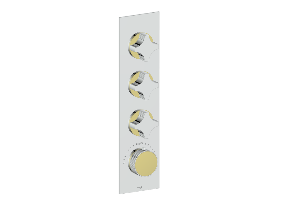 MOND TRIM FOR 3/4" HIGH-FLOW TH VALVE WITH 3 VOLUME CONTROLS