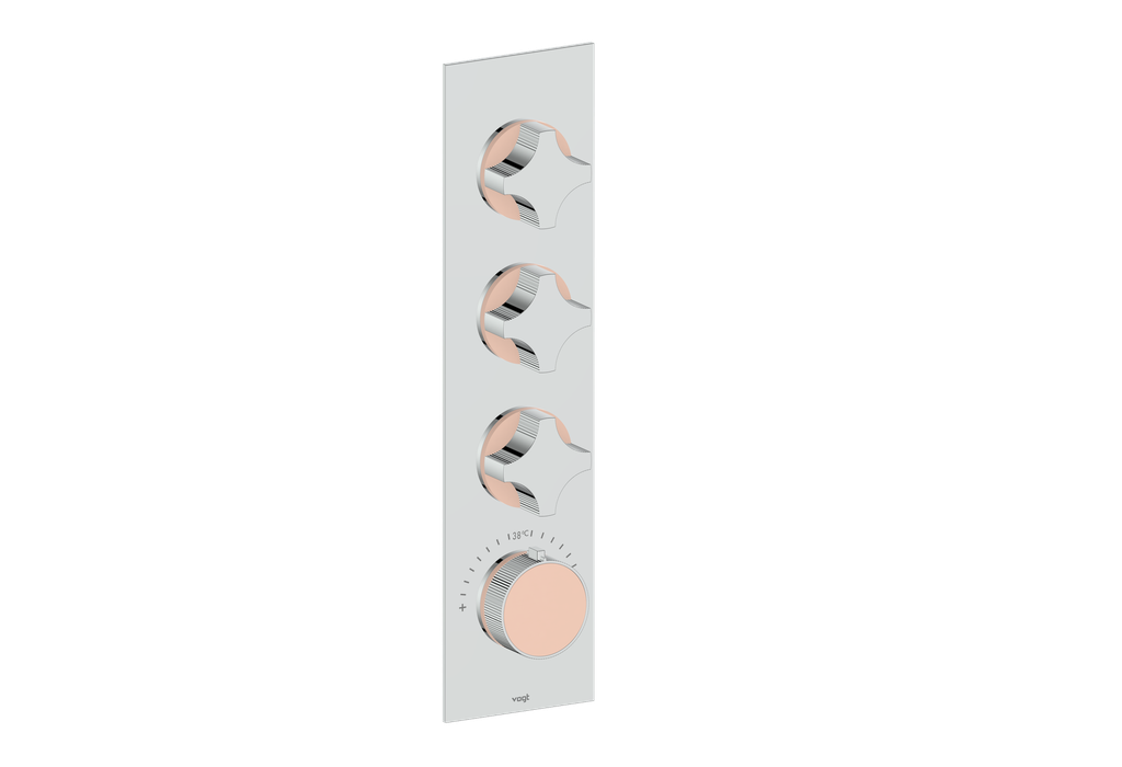 MOND TRIM FOR 3/4" HIGH-FLOW TH VALVE WITH 3 VOLUME CONTROLS