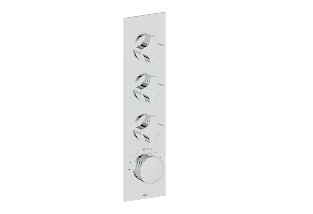 MOND TRIM FOR 3/4" HIGH-FLOW TH VALVE WITH 3 VOLUME CONTROLS