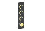 MOND TRIM FOR 3/4" HIGH-FLOW TH VALVE WITH 3 VOLUME CONTROLS