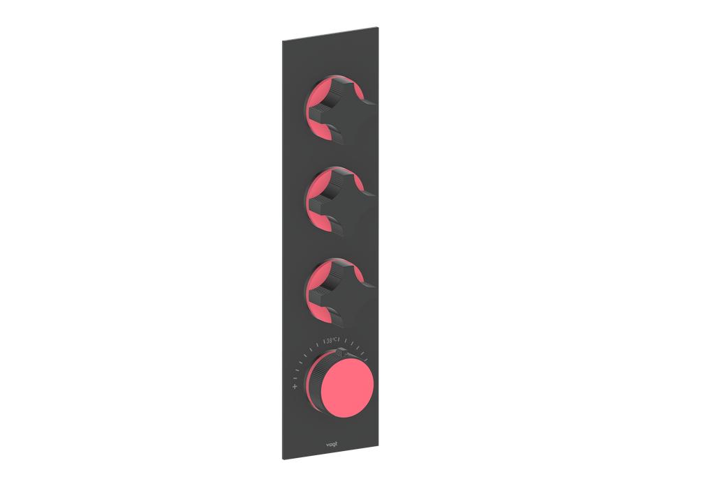 MOND TRIM FOR 3/4" HIGH-FLOW TH VALVE WITH 3 VOLUME CONTROLS