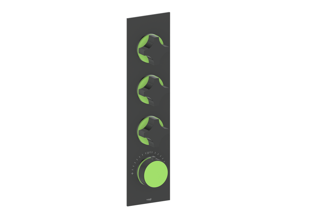 MOND TRIM FOR 3/4" HIGH-FLOW TH VALVE WITH 3 VOLUME CONTROLS