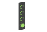 MOND TRIM FOR 3/4" HIGH-FLOW TH VALVE WITH 3 VOLUME CONTROLS