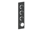 MOND TRIM FOR 3/4" HIGH-FLOW TH VALVE WITH 3 VOLUME CONTROLS