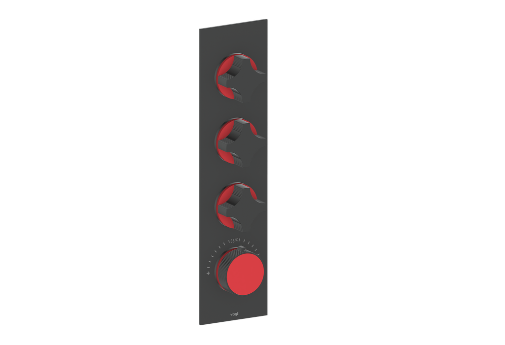 MOND TRIM FOR 3/4" HIGH-FLOW TH VALVE WITH 3 VOLUME CONTROLS