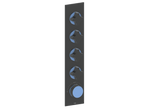MOND TRIM FOR 3/4" HIGH-FLOW TH VALVE WITH 4 VOLUME CONTROLS