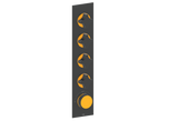MOND TRIM FOR 3/4" HIGH-FLOW TH VALVE WITH 4 VOLUME CONTROLS