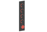 MOND TRIM FOR 3/4" HIGH-FLOW TH VALVE WITH 4 VOLUME CONTROLS