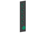 MOND TRIM FOR 3/4" HIGH-FLOW TH VALVE WITH 4 VOLUME CONTROLS