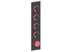 MOND TRIM FOR 3/4" HIGH-FLOW TH VALVE WITH 4 VOLUME CONTROLS