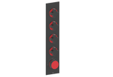 MOND TRIM FOR 3/4" HIGH-FLOW TH VALVE WITH 4 VOLUME CONTROLS
