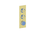 MOND TRIM FOR 3/4" HIGH-FLOW TH VALVE WITH 2 VOLUME CONTROLS
