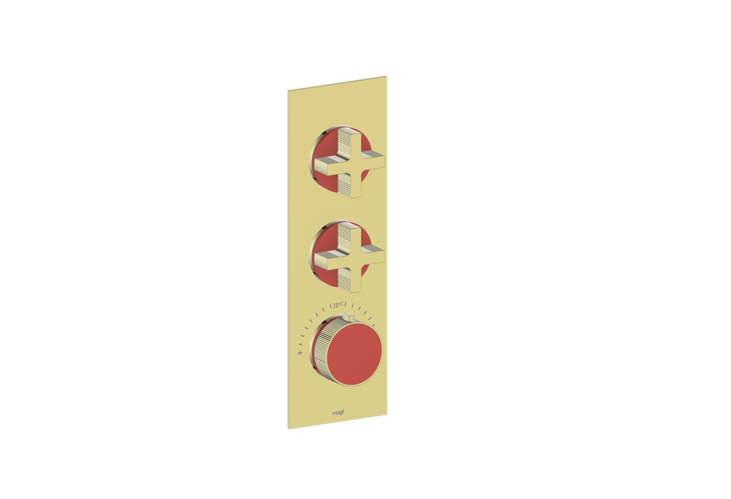 MOND TRIM FOR 3/4" HIGH-FLOW TH VALVE WITH 2 VOLUME CONTROLS