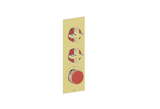 MOND TRIM FOR 3/4" HIGH-FLOW TH VALVE WITH 2 VOLUME CONTROLS