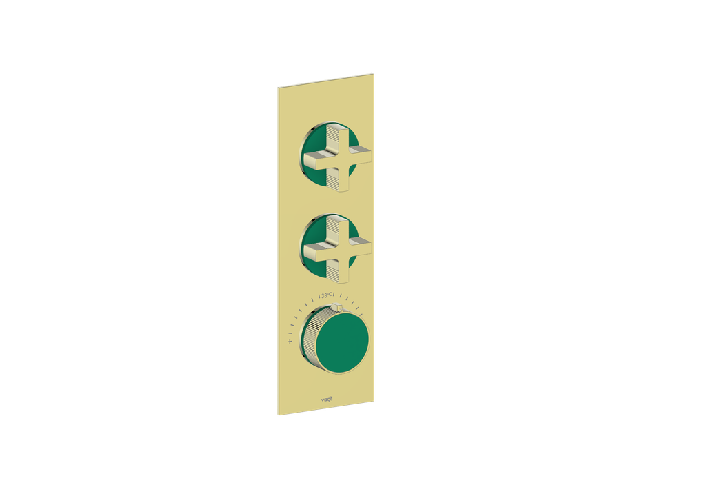 MOND TRIM FOR 3/4" HIGH-FLOW TH VALVE WITH 2 VOLUME CONTROLS