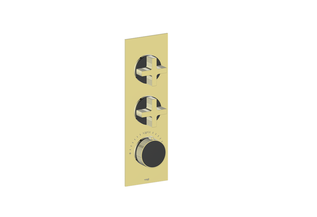 MOND TRIM FOR 3/4" HIGH-FLOW TH VALVE WITH 2 VOLUME CONTROLS