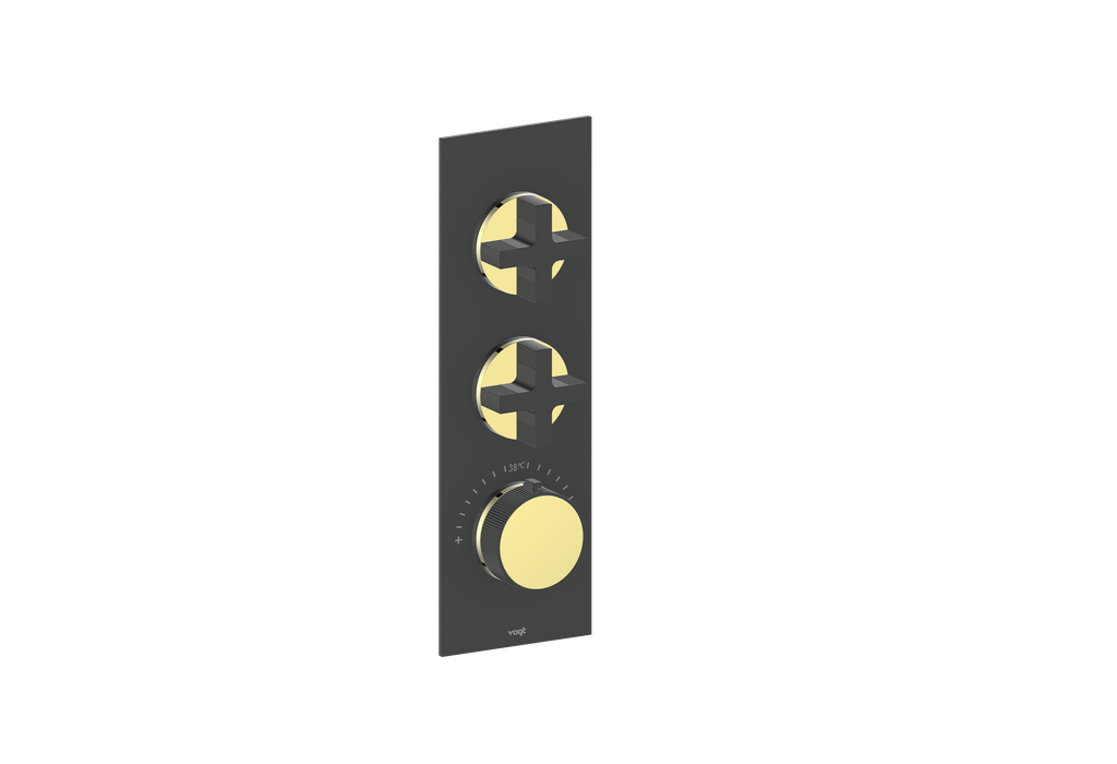 MOND TRIM FOR 3/4" HIGH-FLOW TH VALVE WITH 2 VOLUME CONTROLS
