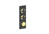 MOND TRIM FOR 3/4" HIGH-FLOW TH VALVE WITH 2 VOLUME CONTROLS