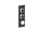 MOND TRIM FOR 3/4" HIGH-FLOW TH VALVE WITH 2 VOLUME CONTROLS