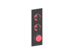 MOND TRIM FOR 3/4" HIGH-FLOW TH VALVE WITH 2 VOLUME CONTROLS