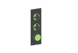 MOND TRIM FOR 3/4" HIGH-FLOW TH VALVE WITH 2 VOLUME CONTROLS