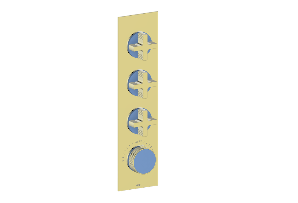 MOND TRIM FOR 3/4" HIGH-FLOW TH VALVE WITH 3 VOLUME CONTROLS
