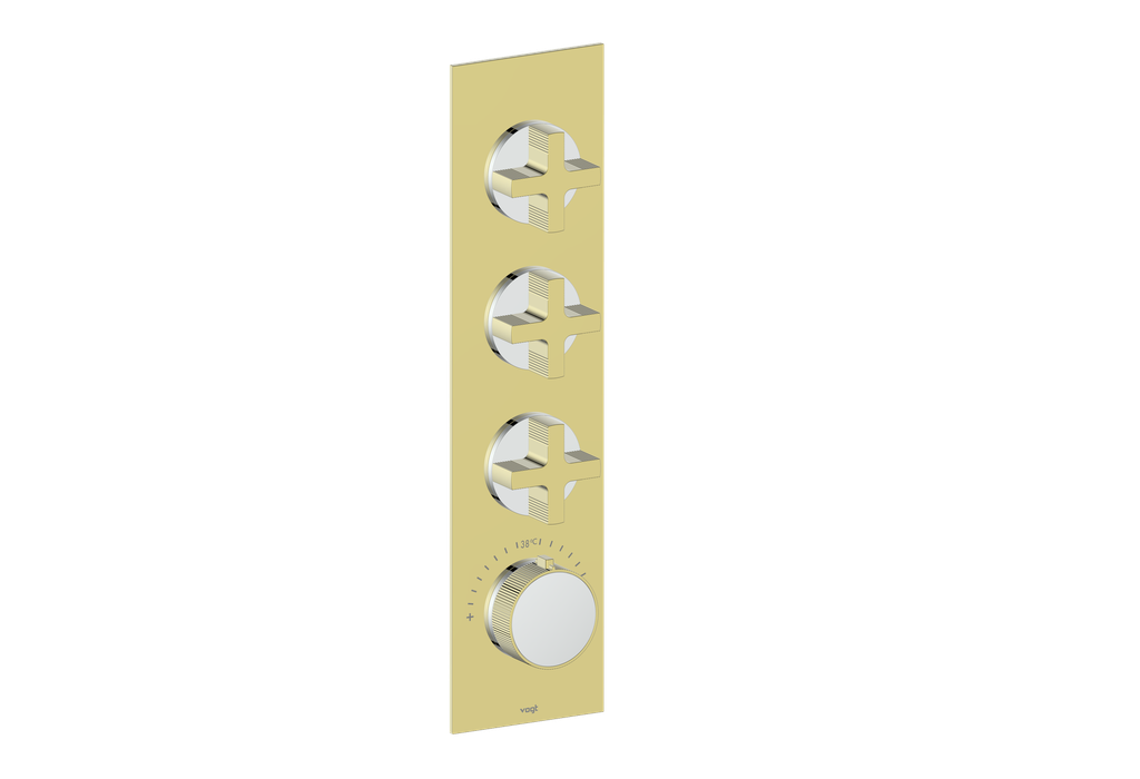 MOND TRIM FOR 3/4" HIGH-FLOW TH VALVE WITH 3 VOLUME CONTROLS