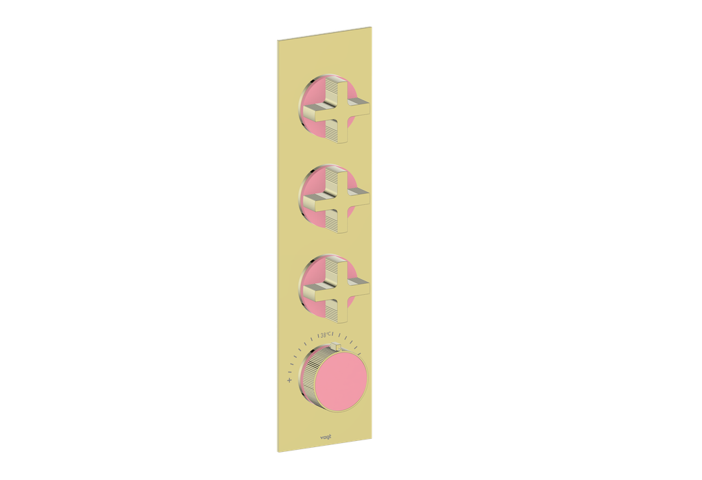 MOND TRIM FOR 3/4" HIGH-FLOW TH VALVE WITH 3 VOLUME CONTROLS