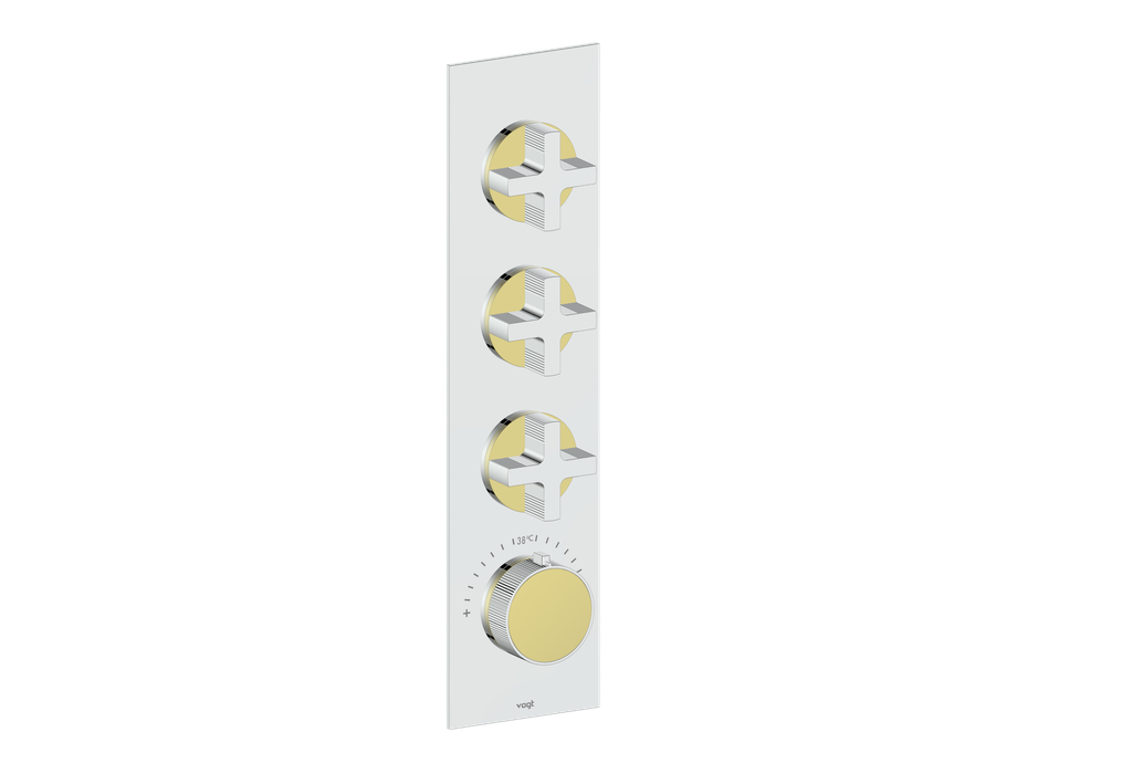 MOND TRIM FOR 3/4" HIGH-FLOW TH VALVE WITH 3 VOLUME CONTROLS