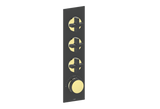 MOND TRIM FOR 3/4" HIGH-FLOW TH VALVE WITH 3 VOLUME CONTROLS
