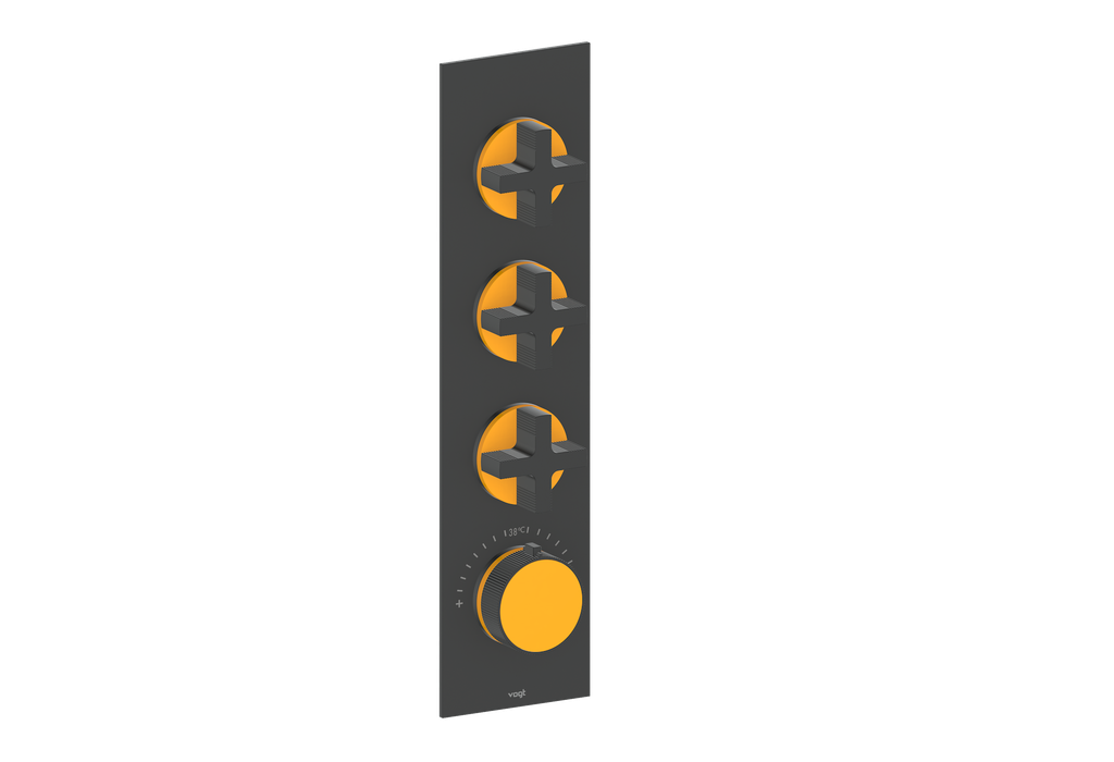 MOND TRIM FOR 3/4" HIGH-FLOW TH VALVE WITH 3 VOLUME CONTROLS