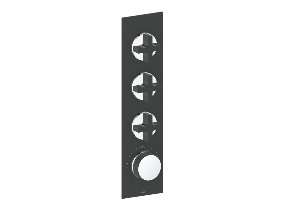 MOND TRIM FOR 3/4" HIGH-FLOW TH VALVE WITH 3 VOLUME CONTROLS