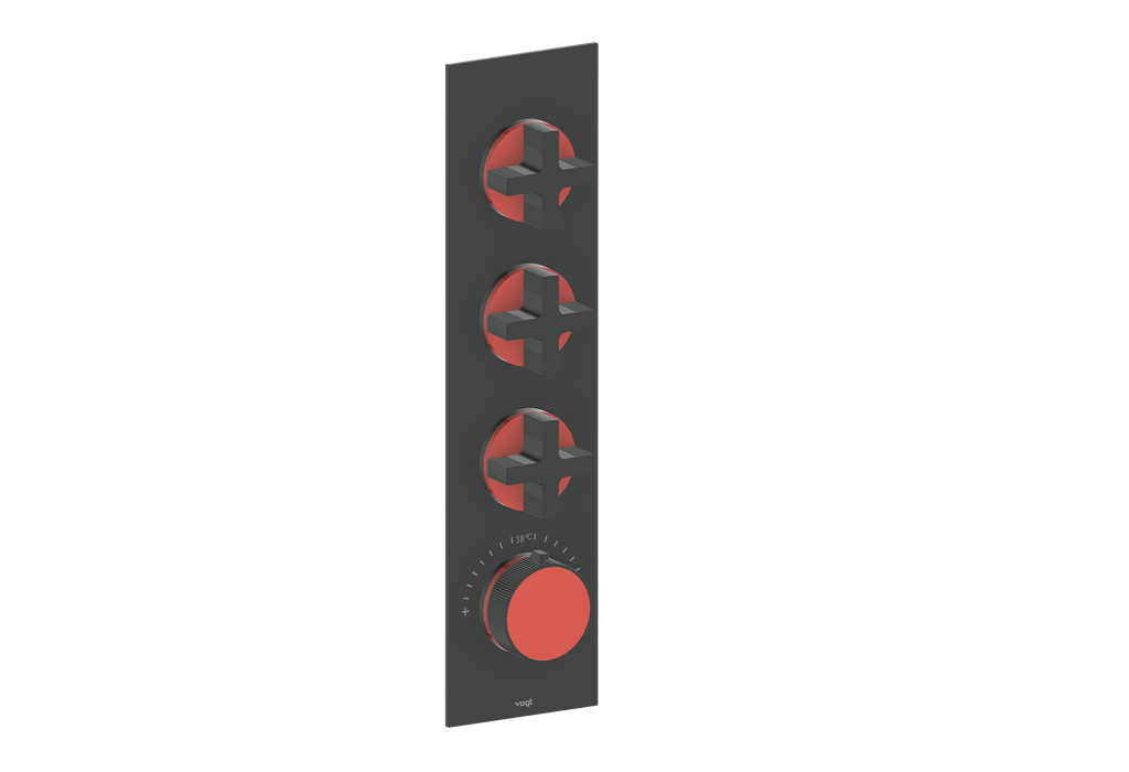 MOND TRIM FOR 3/4" HIGH-FLOW TH VALVE WITH 3 VOLUME CONTROLS